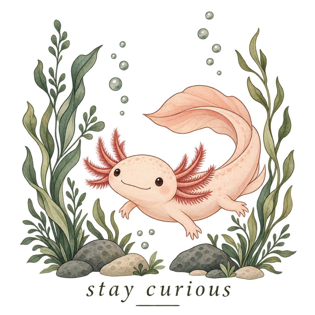 Stay Curious, Rückenmotiv